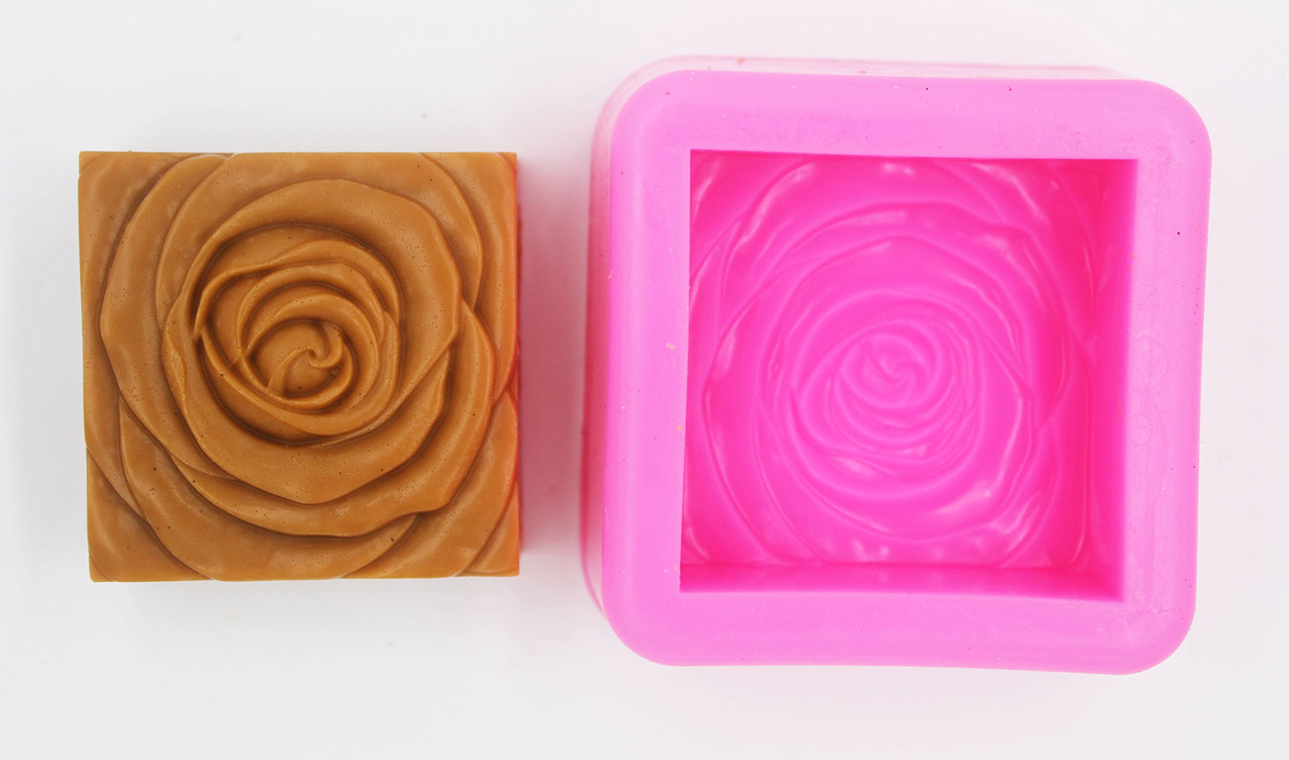 Longzang S473 Handmade Craft Flower Silicone Soap Mold - DIY Soap Making, Bath Bomb, Candle Molds for Home Spa, Wedding Favors & Gift Making