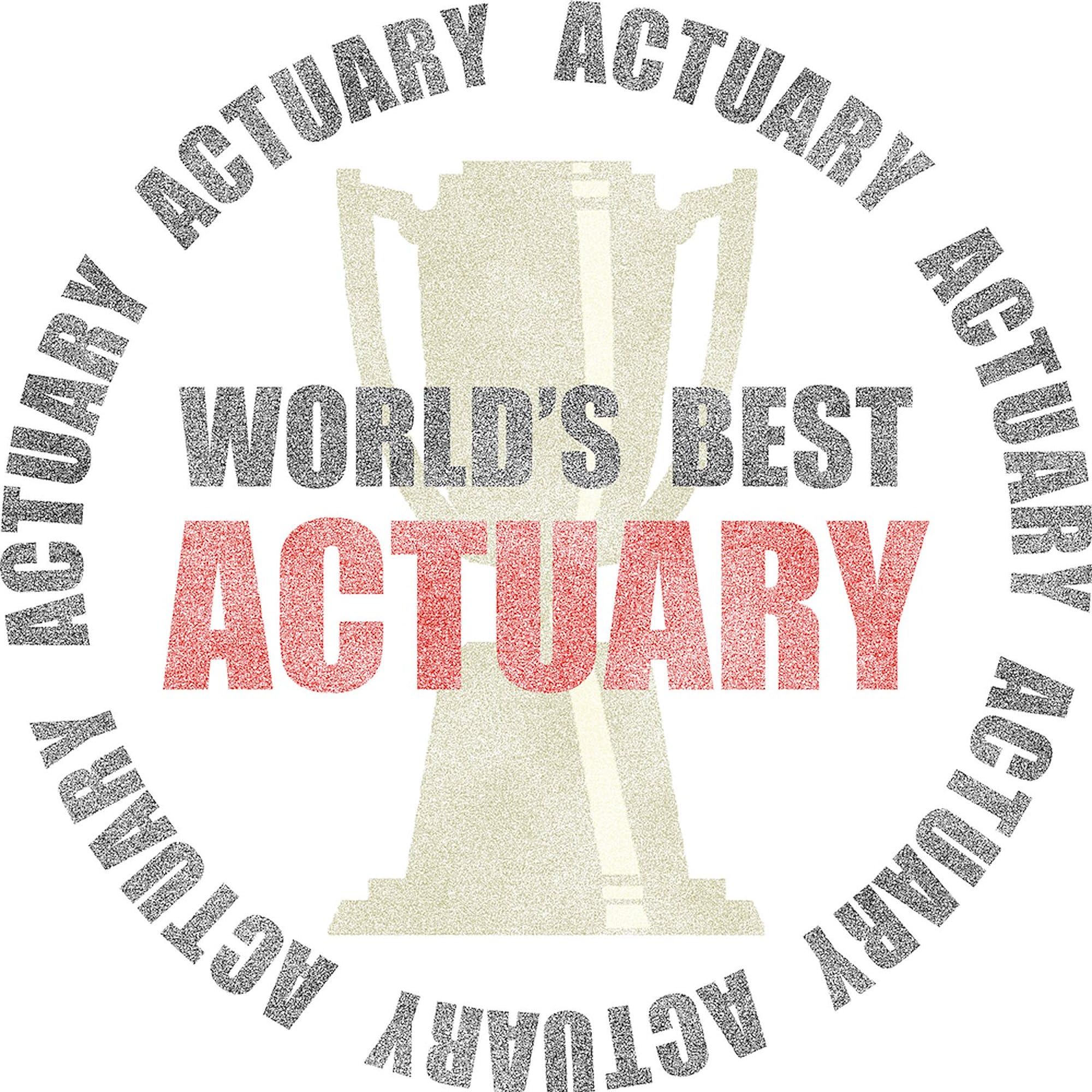 World's Best Actuary Tote Bag - Natural Canvas Reusable Shopping Bag for Work, Groceries & Everyday Use | Eco-Friendly & Durable