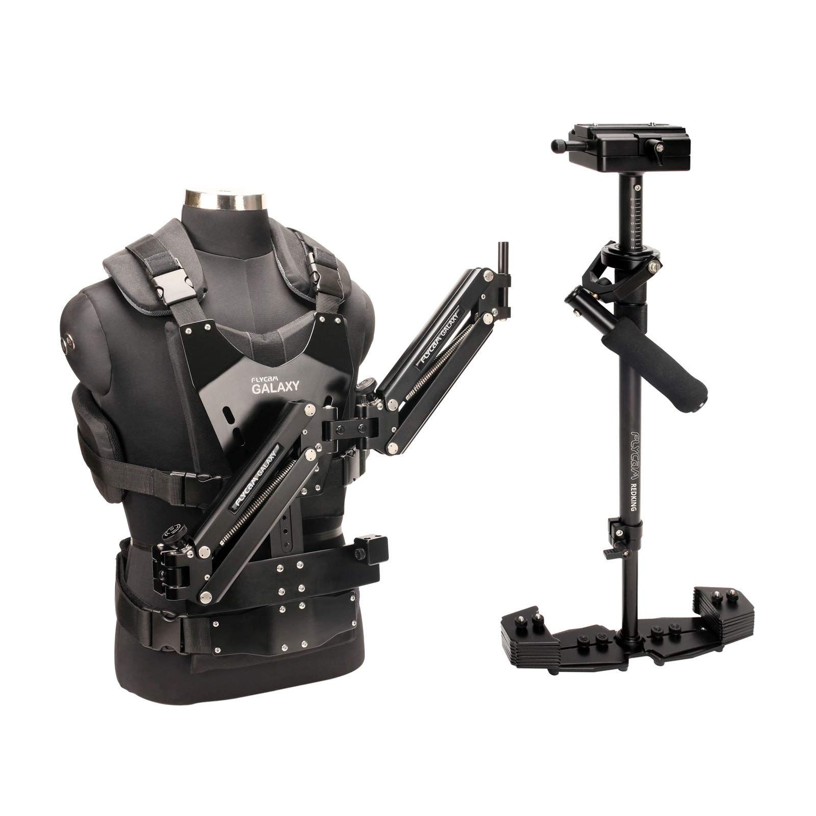 Professional Flycam Galaxy Dual Arm & Vest Stabilization System for Redking Video Camera - Perfect for Vlogging, Filmmaking, and Smooth Action Shots