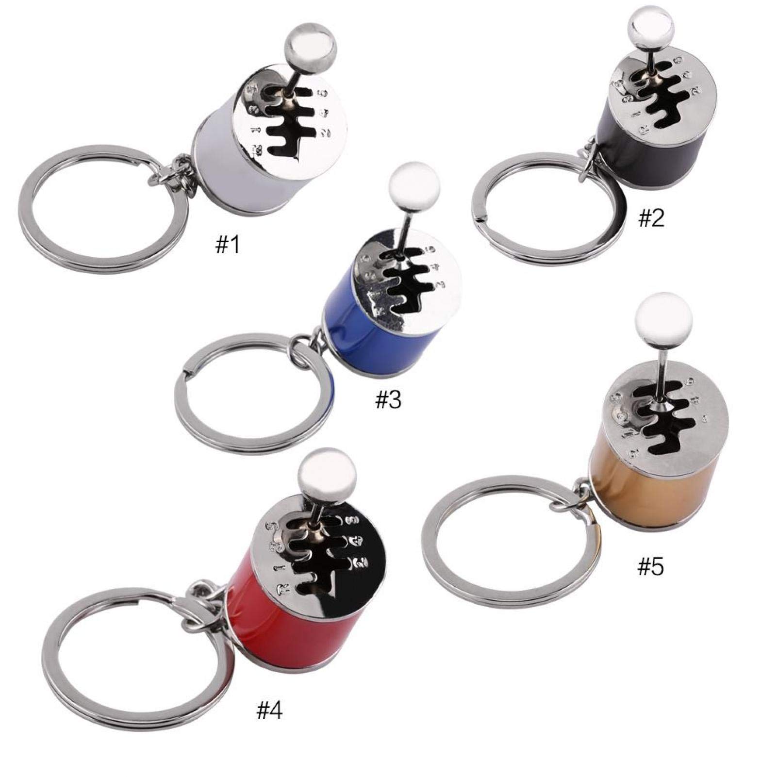Tyenaza Car Gear Shift Keychain - Metal Alloy Keyring with Creative Auto Shifter Design - Perfect for Car Enthusiasts & Gift Giving