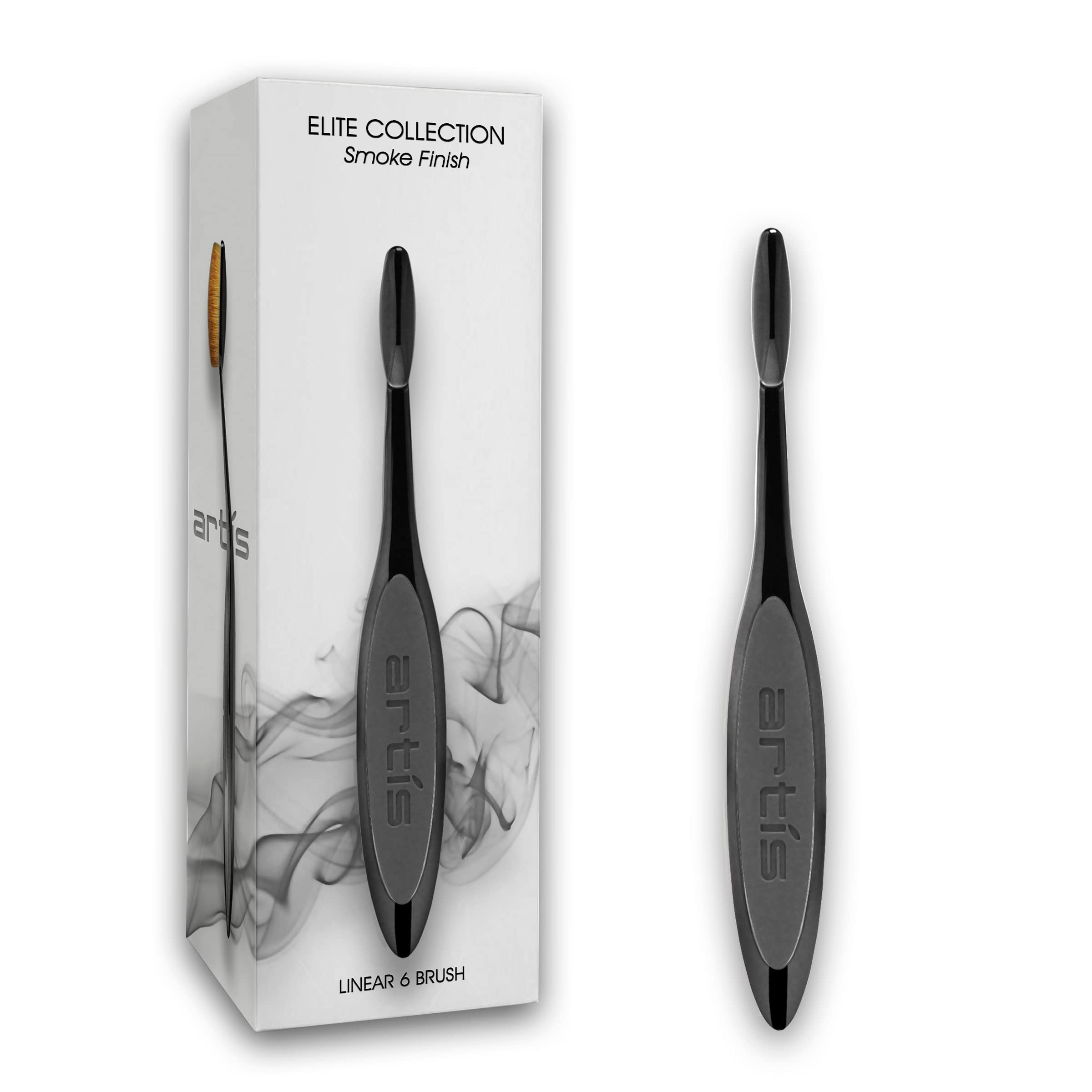 Artis Elite Linear 6 Makeup Brush - Soft Precision Eyeliner Brush for Upper & Lower Lash Lines | Creates Wide Lines & Special Effects | Perfect for Patterned Makeup & Professional Looks