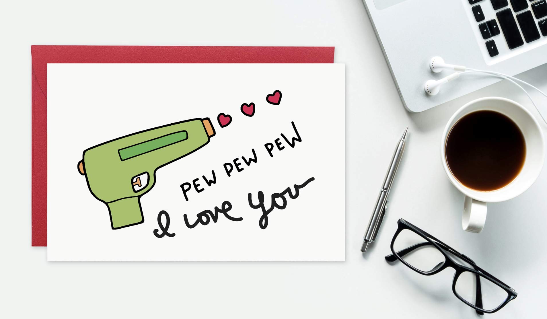 Gonzey Cute Romantic Greeting Cards - Anniversary, Valentine's Day, I Love You Cards for Boyfriend, Girlfriend, Husband & Wife | Perfect for Couples Gifts, Date Nights & Special Occasions