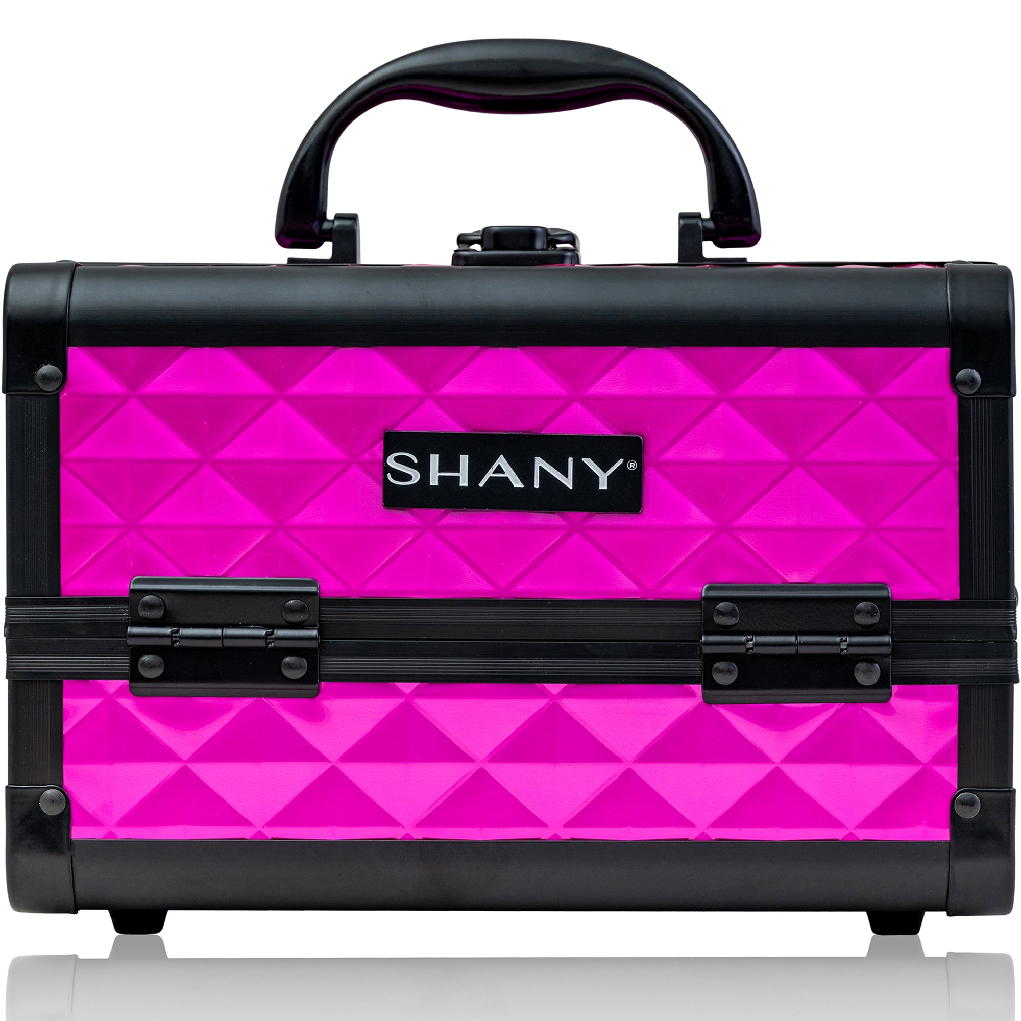 Professional Makeup Train Case with Mirror - Portable Cosmetic Organizer for Makeup Artists & Travel - Perfect for Salon, Home, and On-the-Go Beauty Needs