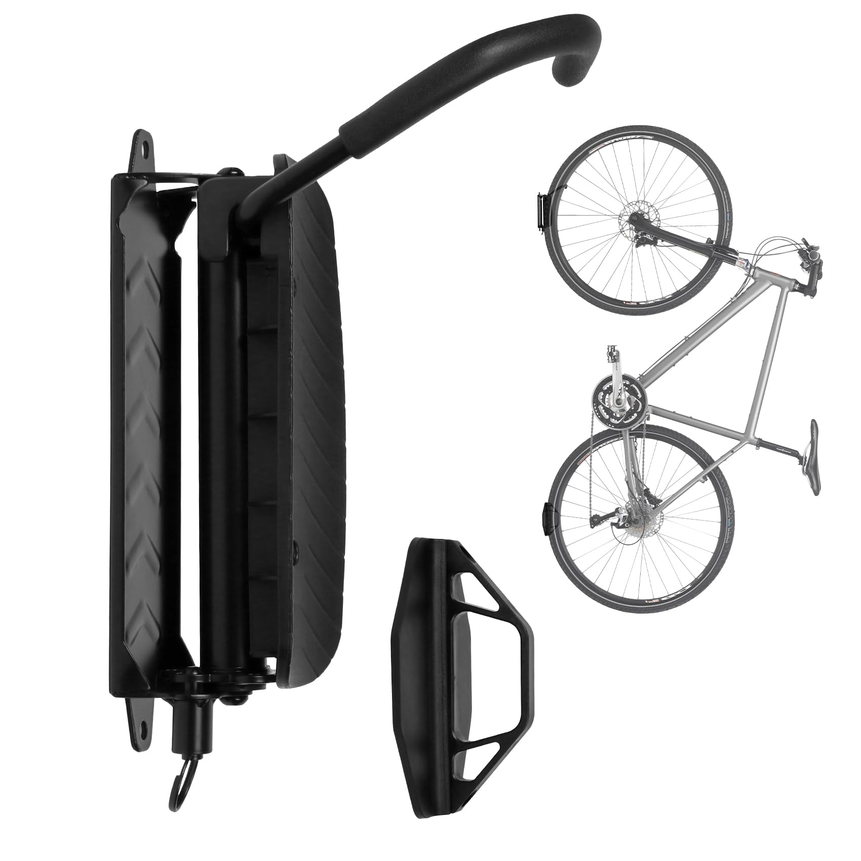 Dreamoon Swivel Bike Wall Mount - Heavy Duty Garage Bike Hanger Rack Holds 66lbs | Space Saving Vertical Bicycle Storage Solution for Home, Apartment & Garage Organization (1 Pack) - Perfect for Small Spaces & Cycling Enthusiasts