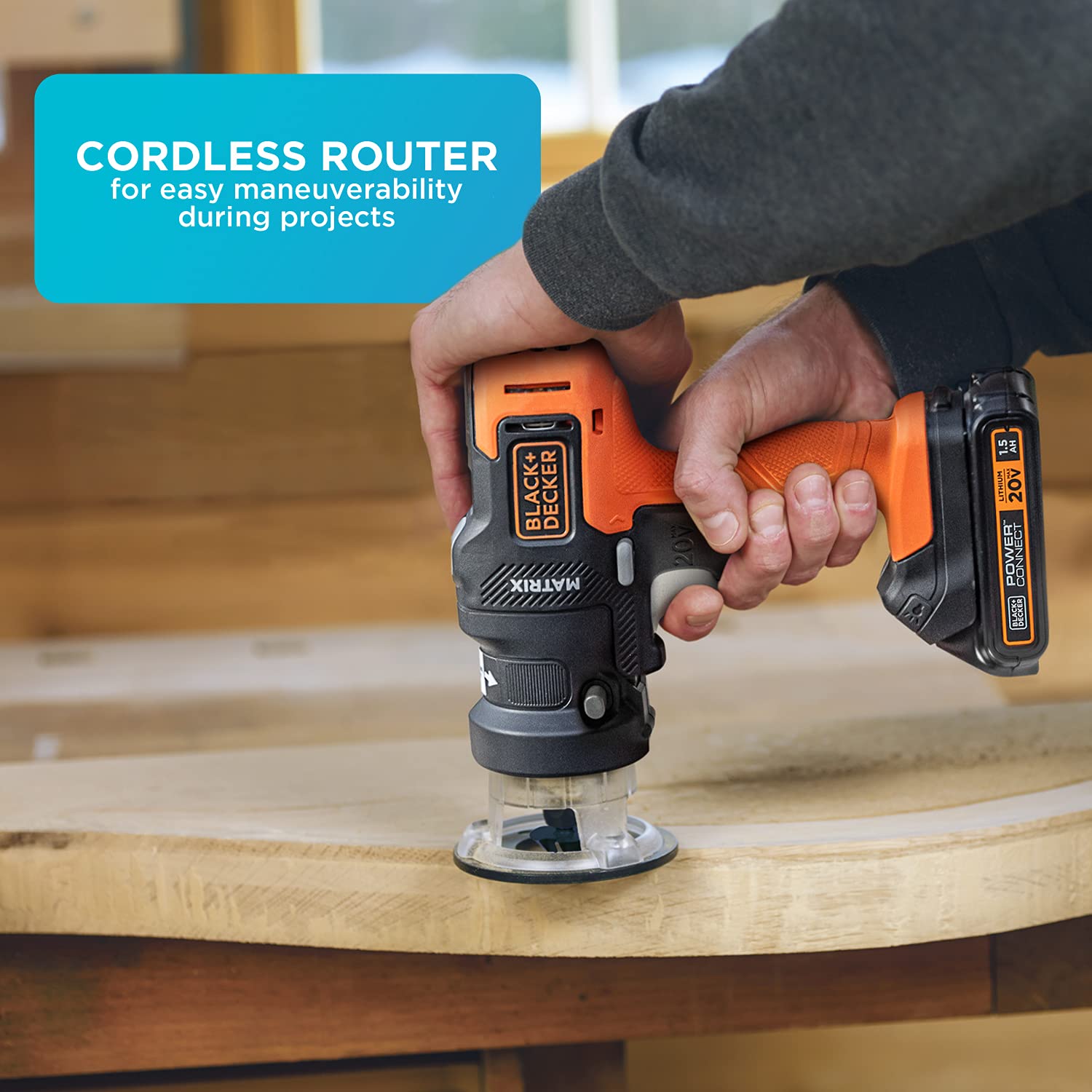 BLACK+DECKER 20V MAX Cordless Drill & Router Combo Kit (BDCDMT120IA & BDCMTR) - 2-Tool Power Tool Set for DIY Projects, Home Repairs & Woodworking