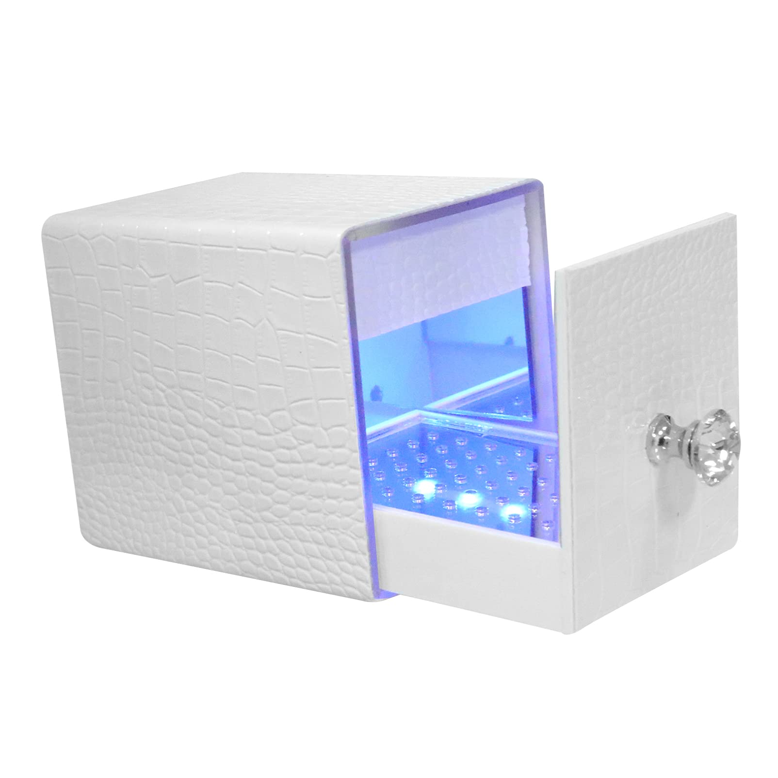 1pc Acrylic Nail Drill Bit Holder Box - Portable Nail Art Grinding Drill Stand with Storage Container for Nail Art Supplies | Perfect for Nail Salons, Home Manicures & Professional Nail Technicians