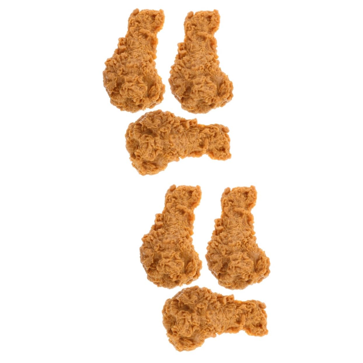 6 Pcs Realistic Fake Chicken Thighs & Drumsticks - PVC Imitation Food Props for Photography, Display, and Decoration | Perfect for Restaurant Menu Displays, Food Blogging, and Home Decor