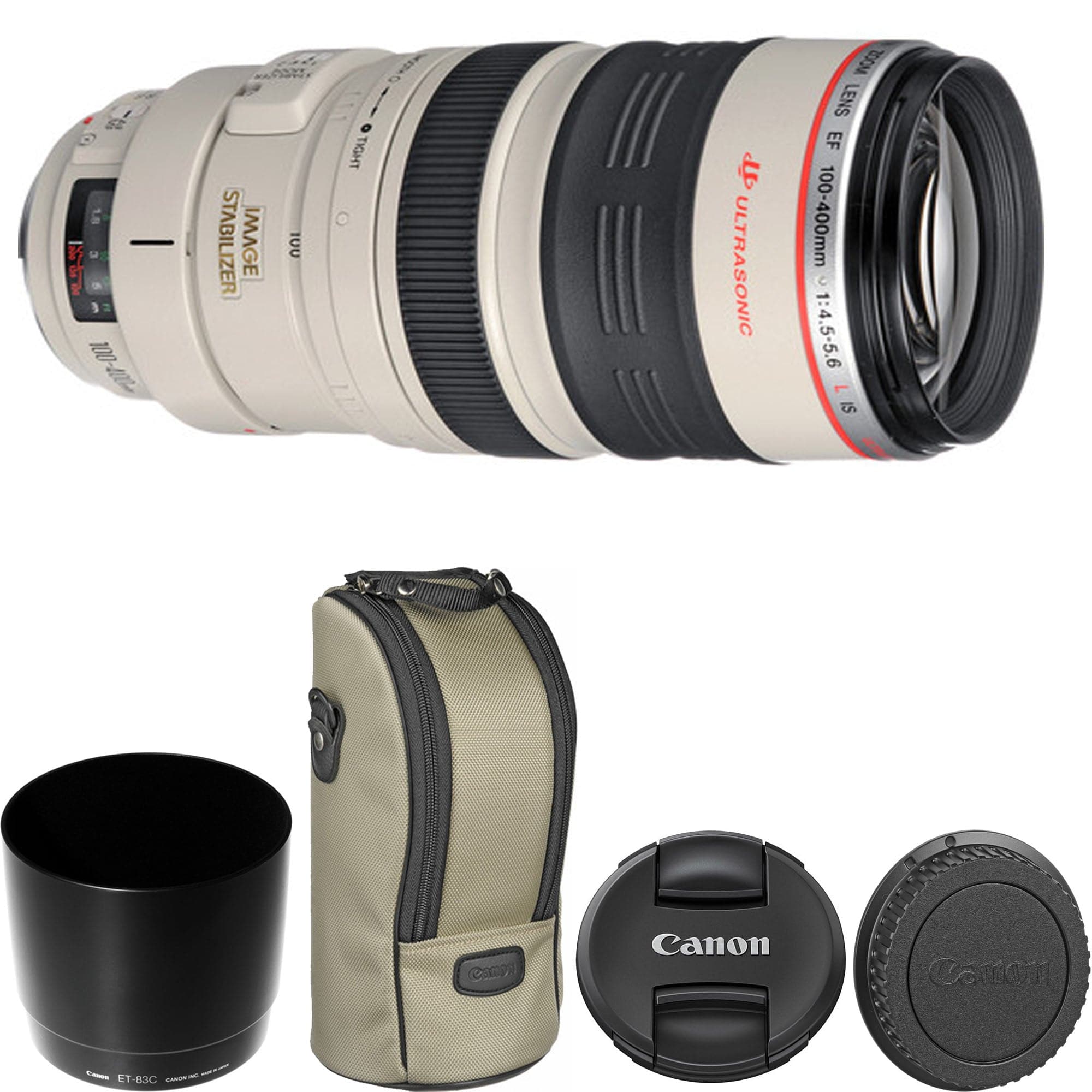 Canon EF 100-400mm f/4.5-5.6L IS II USM Telephoto Zoom Lens for Wildlife & Sports Photography - Professional DSLR Camera Lens with Image Stabilization