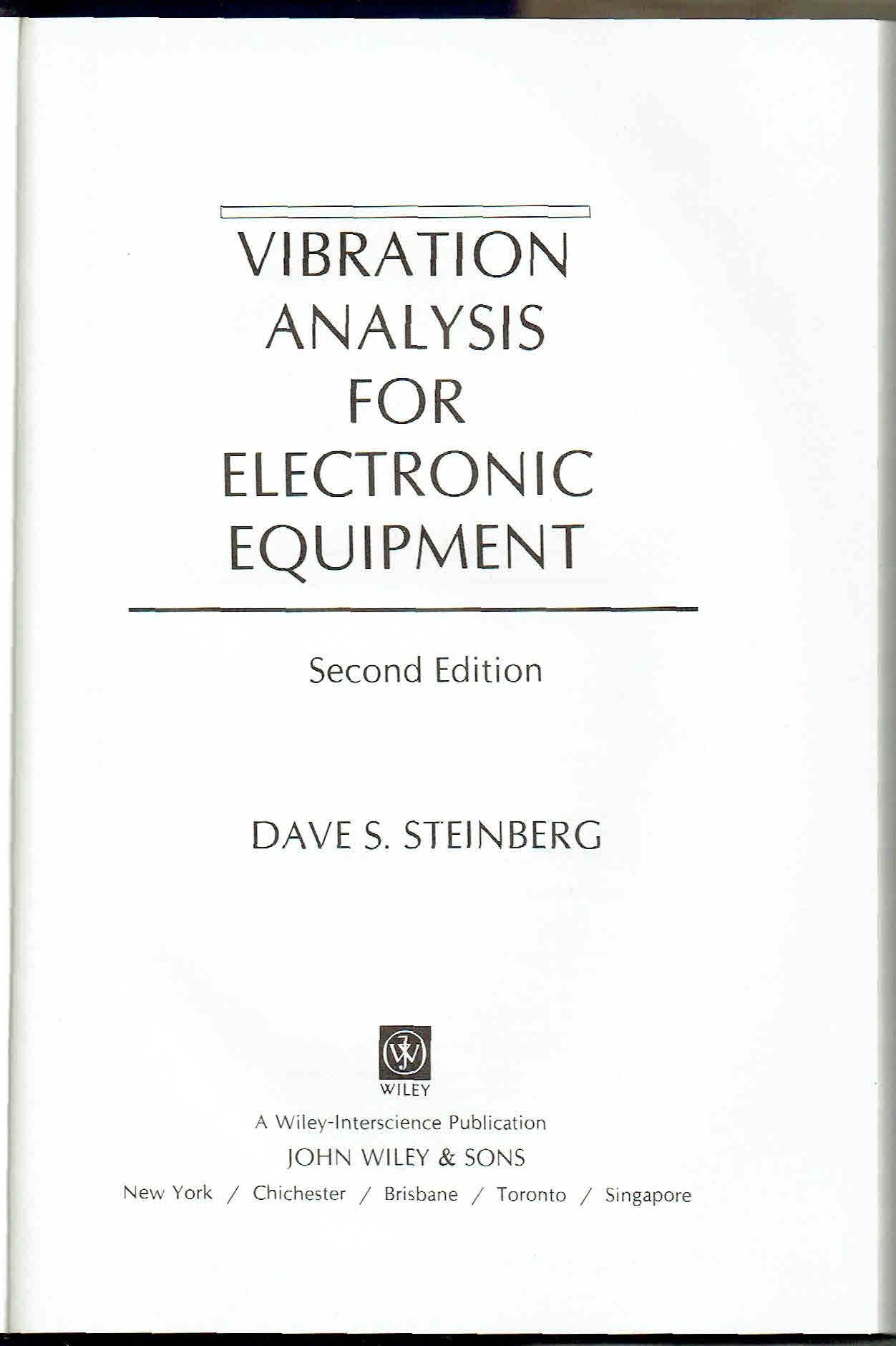 Vibration Analysis for Electronic Equipment, 2nd Edition - Essential Guide for Engineers & Technicians | Industrial Testing, Quality Control & Predictive Maintenance