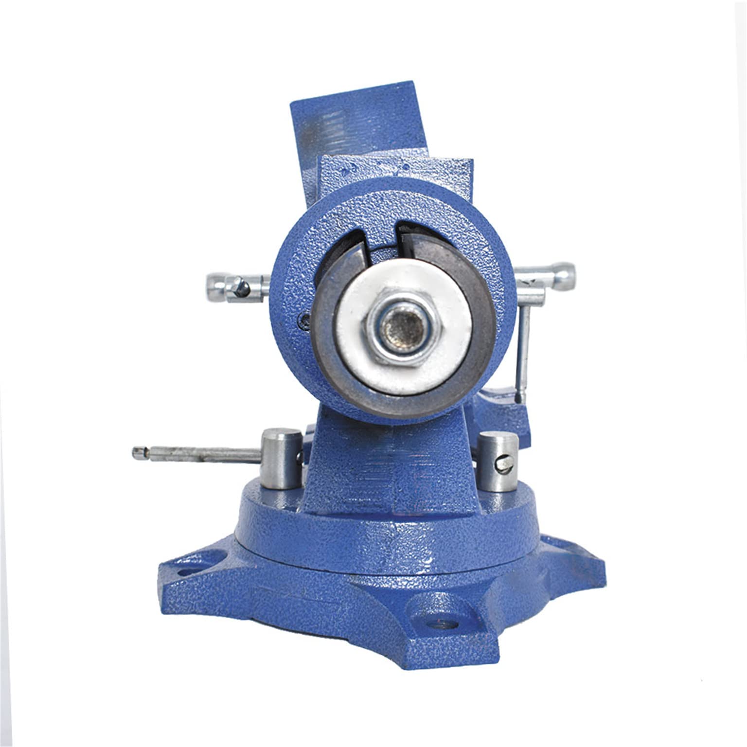 5-Inch Heavy Duty Multi-Purpose Bench Vise with 360° Swivel Base & Anvil - Dual Jaw Clamping Tool for Woodworking, Metalworking & DIY Projects - Perfect for Home Workshops, Garages & Industrial Use