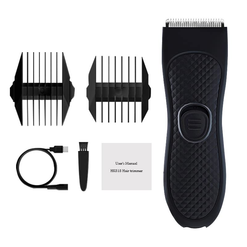 Professional Men's Body Hair Trimmer - Ceramic Blade Electric Shaver for Wet & Dry Use - Back, Chest, Leg & Groin Grooming at Home or Travel