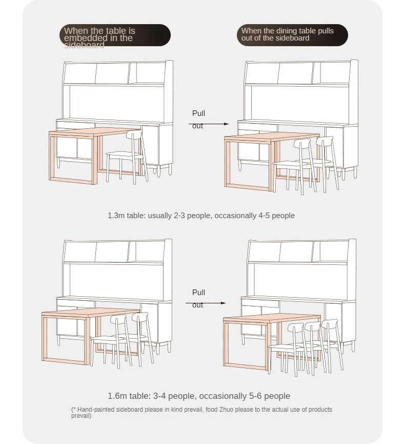 Premium Black Walnut Multi-Function Storage Sideboard - Modern Entryway Console Table with Drawers & Shelves - Perfect for Living Room, Dining Room, or Hallway Organization