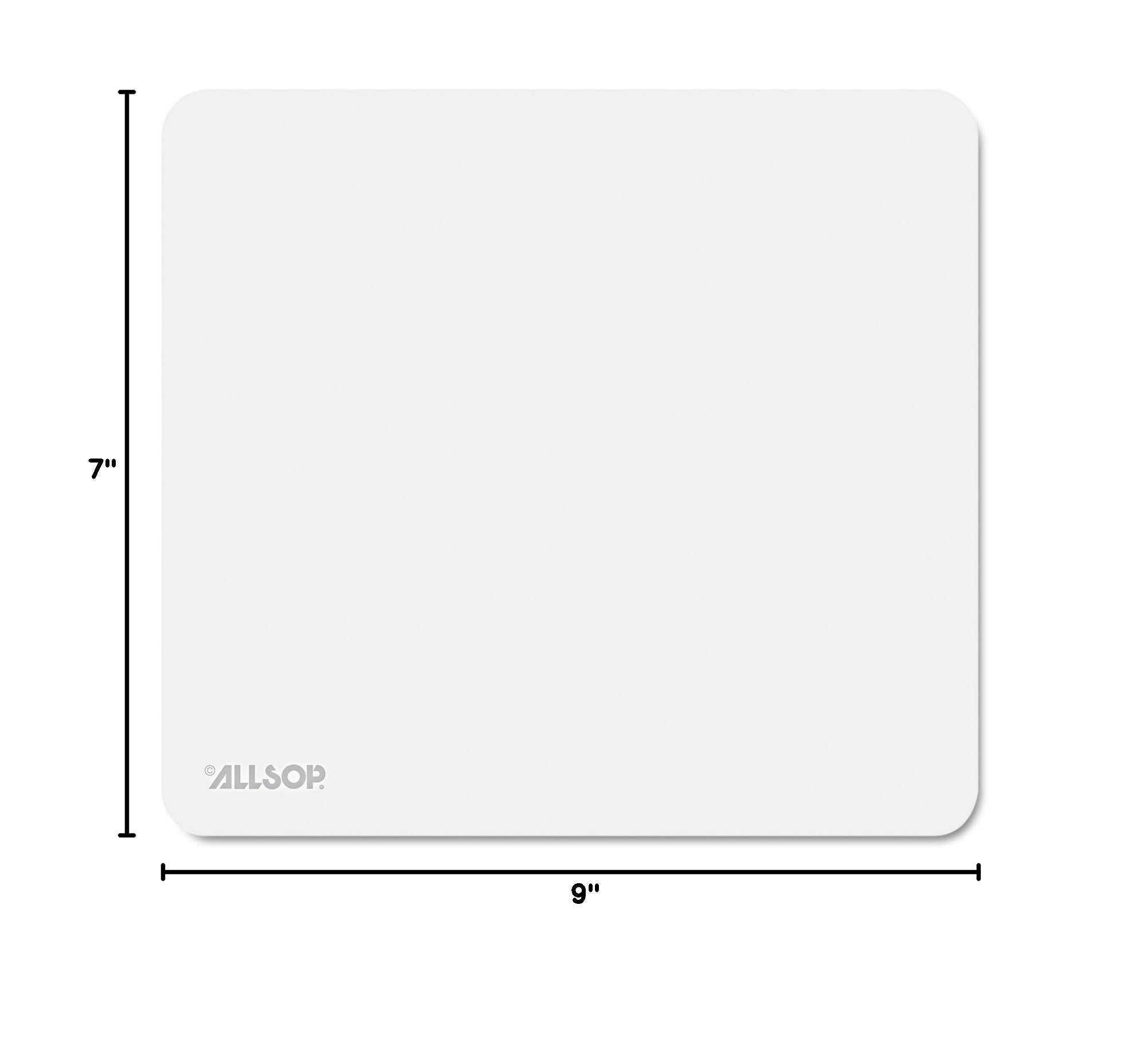 Allsop Accutrack Slimline Mouse Pad - 8.75 x 8 Inches, Silver - Smooth Tracking Surface for Gaming & Office Work