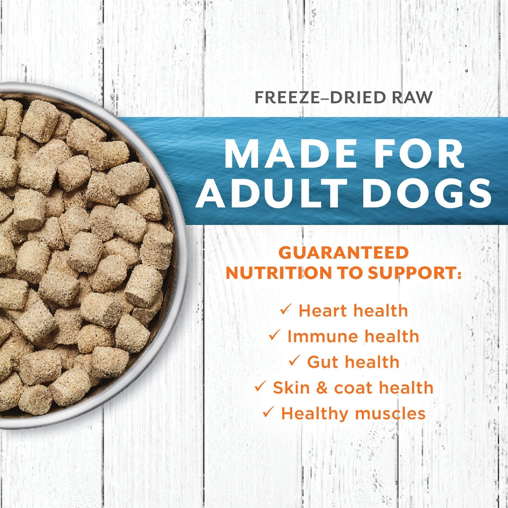 Premium Raw Longevity Freeze-Dried Pollock (MSC Certified) Dog Food – High-Protein, Grain-Free for Puppies & Adult Dogs – Perfect for Travel, Training & Sensitive Stomachs