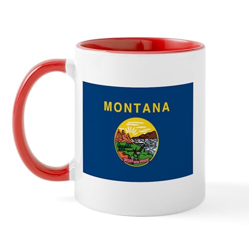 White/Red Inside - Montana Flag Mug