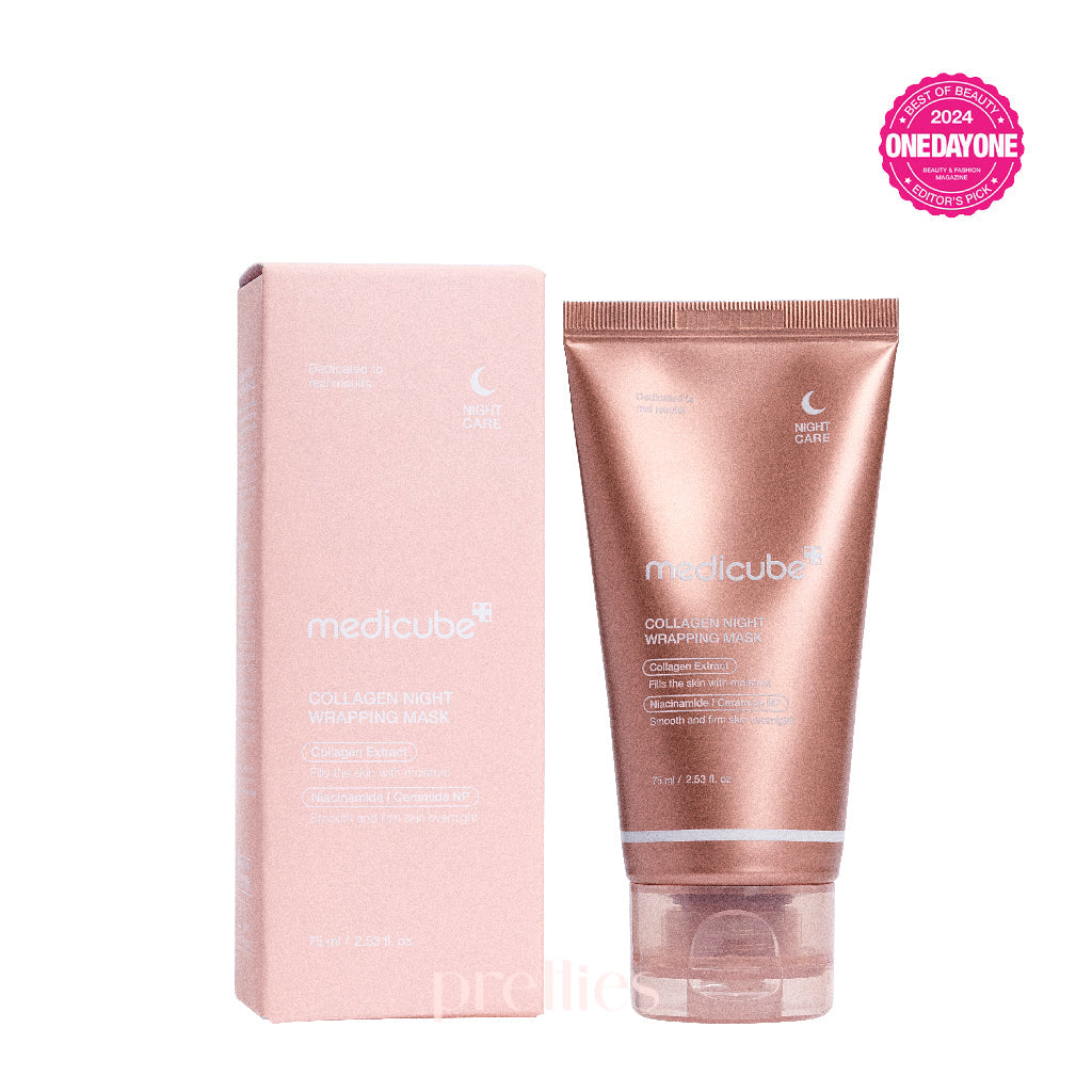 Medicube Collagen Night Wrapping Mask 75ml - Deep Hydrating Overnight Face Mask for Anti-Aging & Skin Rejuvenation - Perfect for Nighttime Skincare Routine & Dry Skin Treatment