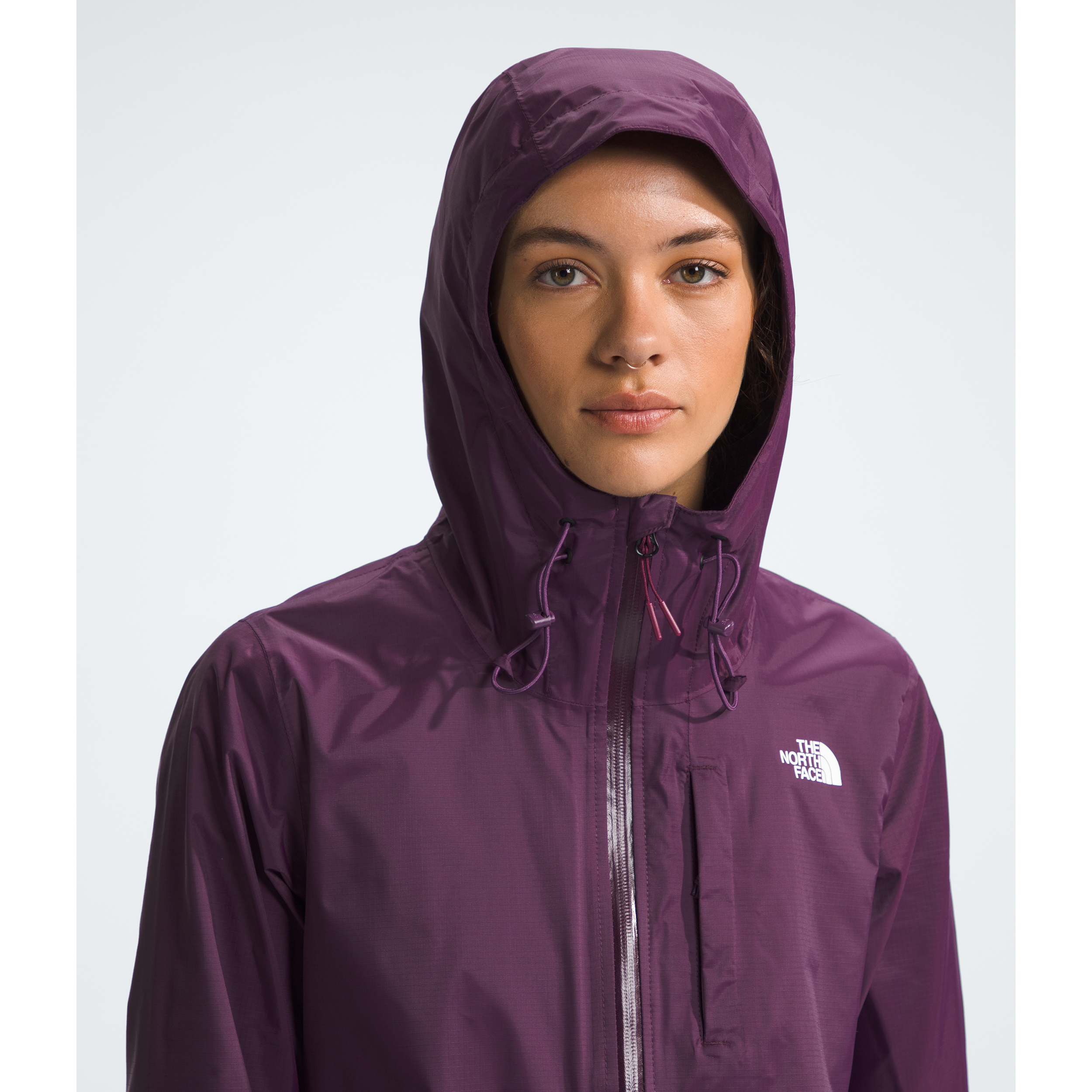 The North Face Women’s Alta Vista Waterproof Jacket - Black Currant Purple - Lightweight Hiking & Outdoor Adventure Coat for Women