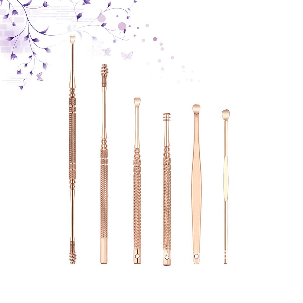 Ear Wax Removal Tool Kit - Ear Scoop & Wax Curette for Safe Ear Cleaning - Ear Pick & Cleaner for Humans - Perfect for Home Use, Travel, and Personal Hygiene Care