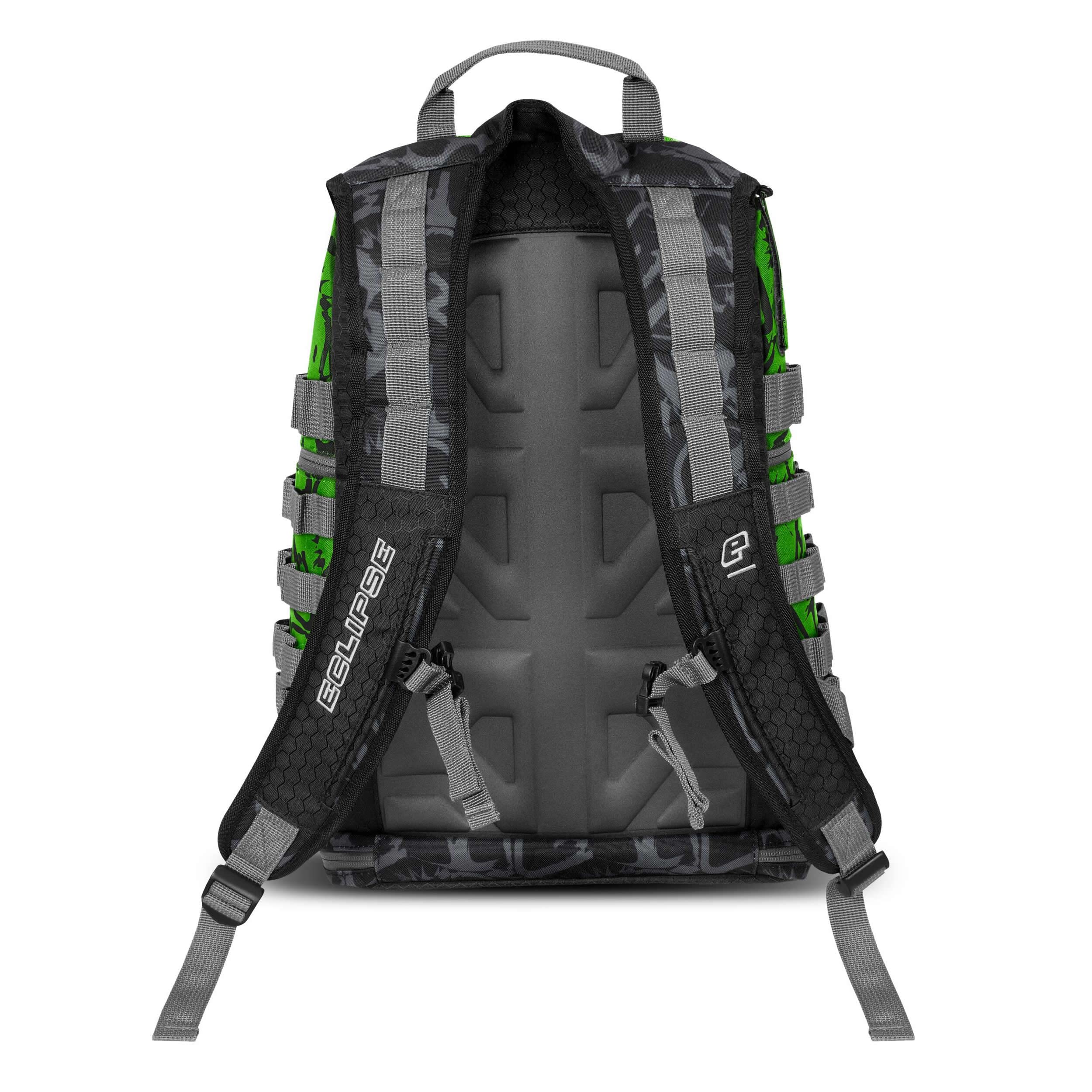 Planet Eclipse GX2 Gravel Expandable Backpack - Durable Fighter Dark Poison Gear Bag for Cycling, Hiking & Outdoor Adventures
