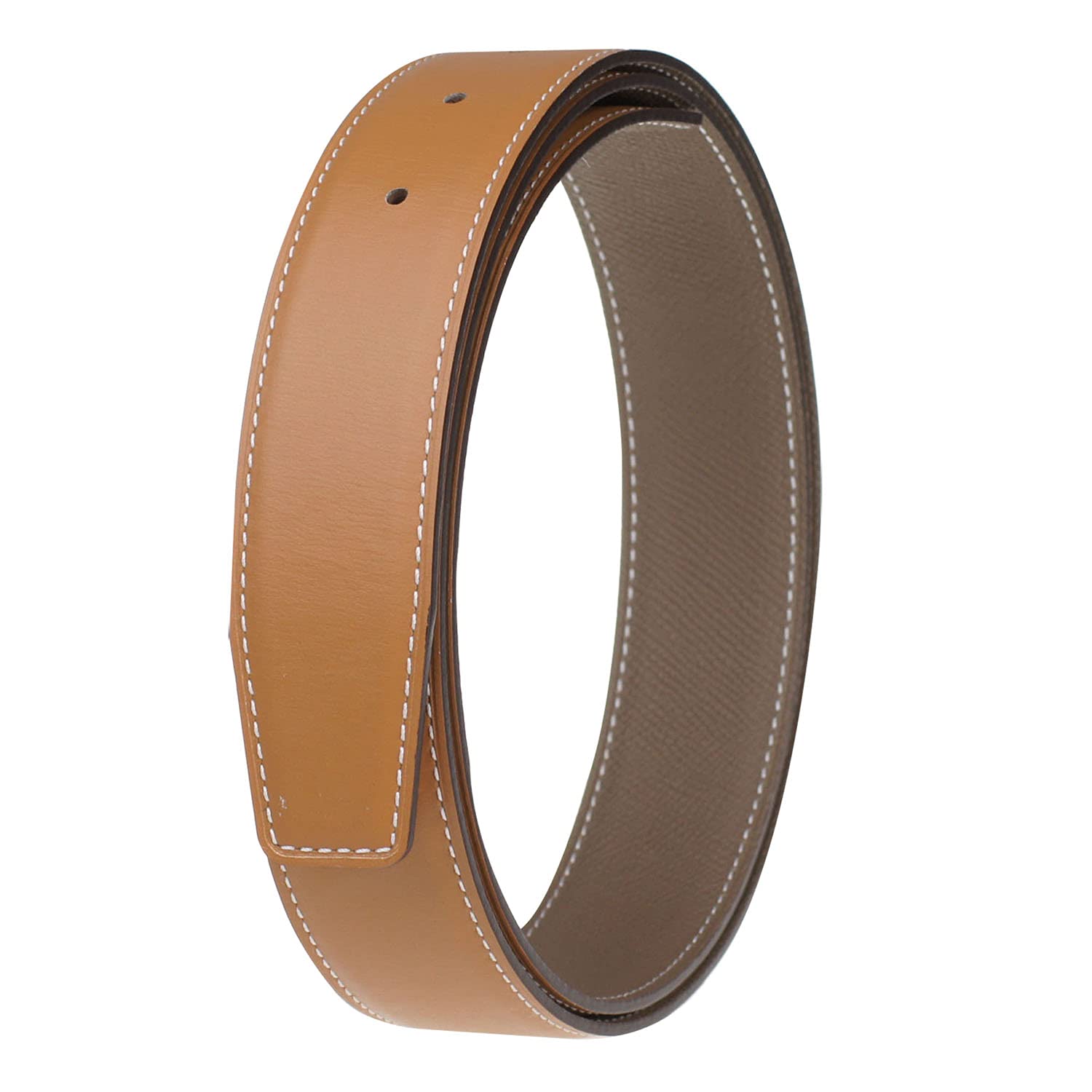 UzHot Full Grain Cow Leather Belt Strap - 32mm Wide No Buckle Replacement Belt for Men & Women | Durable & Stylish for Casual, Business & Formal Wear