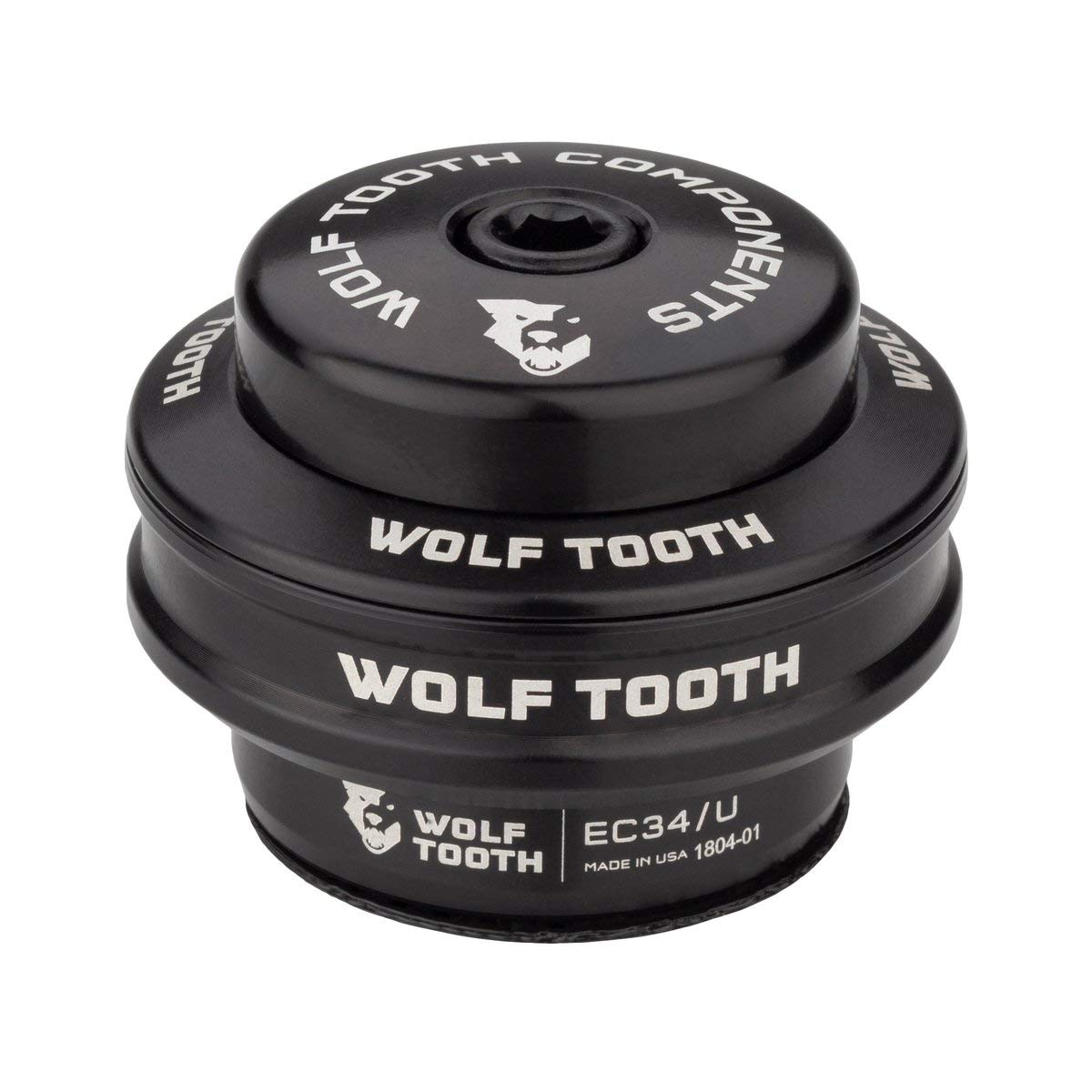 Wolf Tooth Performance External Cup (EC) Headset - Lightweight MTB Bike Headset for Smooth Steering - Perfect for Trail Riding and Mountain Biking