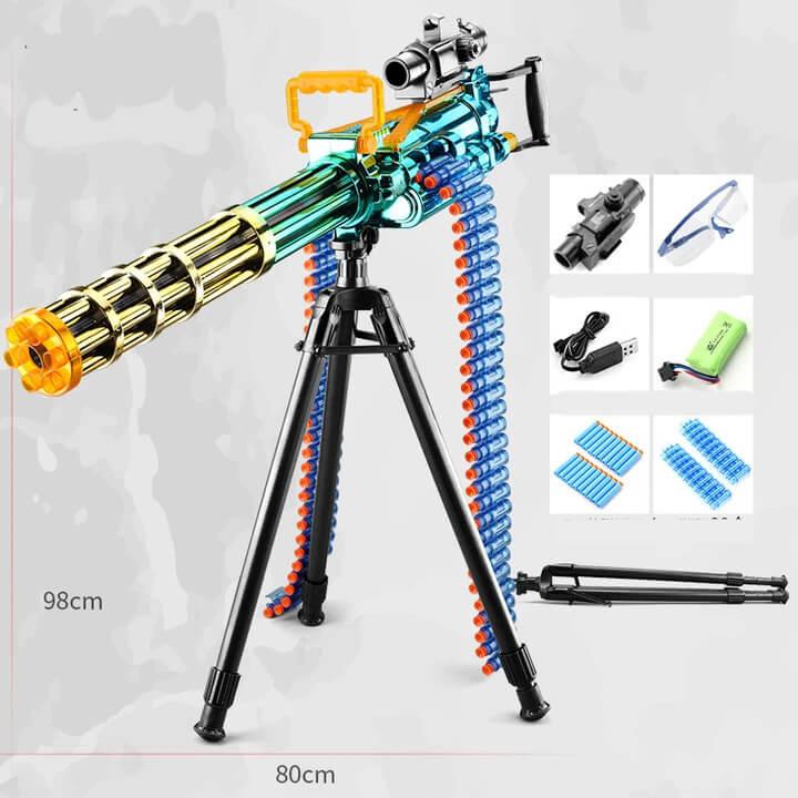 Electric Auto Gatling Darts Blaster Toy - High-Speed Shooting Dart Gun for Kids Outdoor Play, Nerf Battles & Target Practice