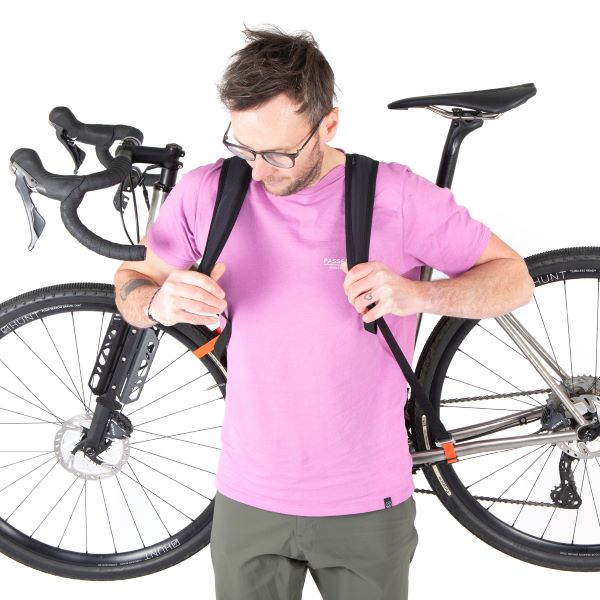 Restrap Hike a Bike Harness - Adjustable Bike Carrying Strap for Hiking & Bikepacking - Durable & Lightweight Cycling Accessory for Outdoor Adventures