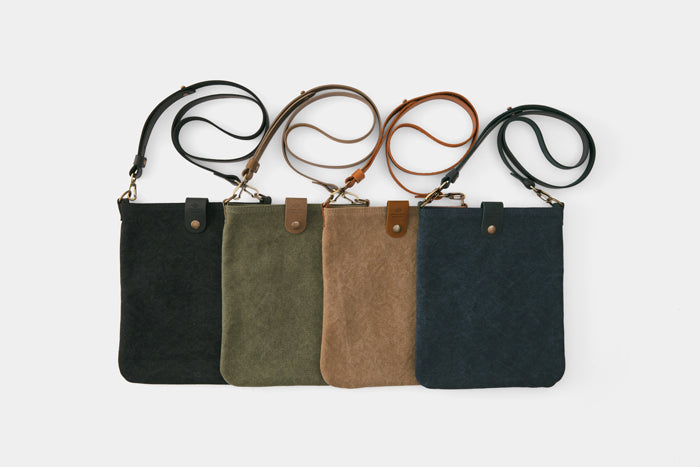 TRAVELER'S COMPANY Canvas Shoulder Bag - Compact S Size in Olive Green | Perfect for Daily Commute, Weekend Trips & Minimalist Travel Accessories