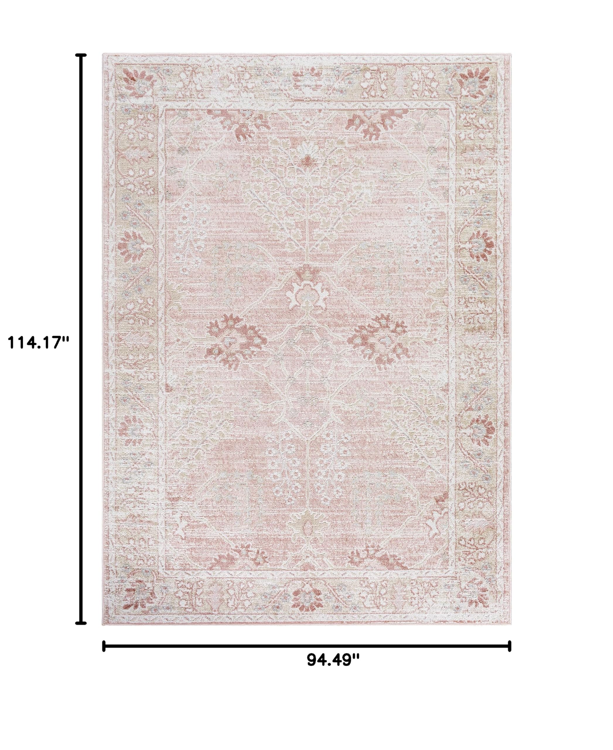 Hauteloom Barnwell Soft Plush Area Rug - Gray, White, Brown - 7'9
