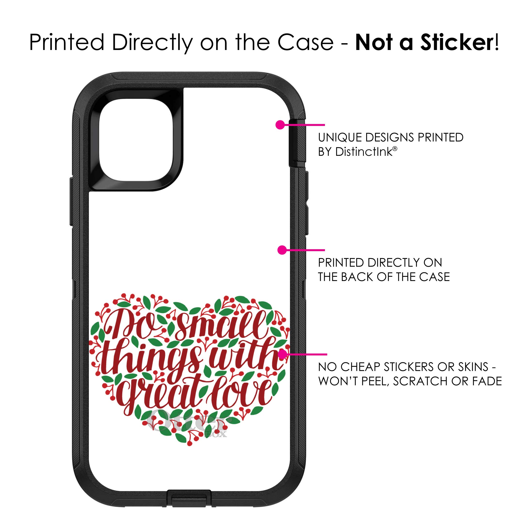 DistinctInk iPhone 11 Pro Case (5.8 Inch) - Premium Protective Phone Cover with Floral Design - Durable Replacement for OtterBox Defender - Perfect for Daily Use, Work & Outdoor Activities