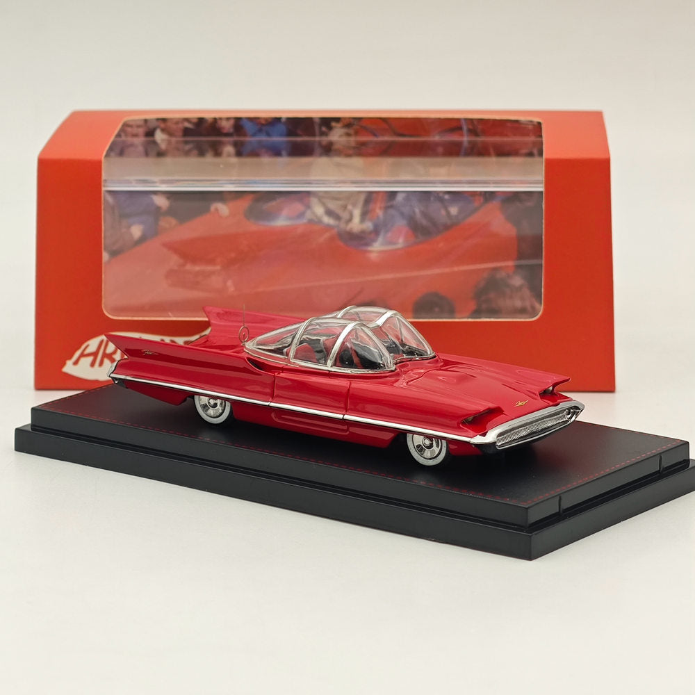 1/64 HRN Model 1955 FUTURA CONCEPT Diecast Car - Red Collectible Miniature Vehicle for Display & Gifts - Perfect for Car Enthusiasts, Model Collectors, and Home/Office Decor
