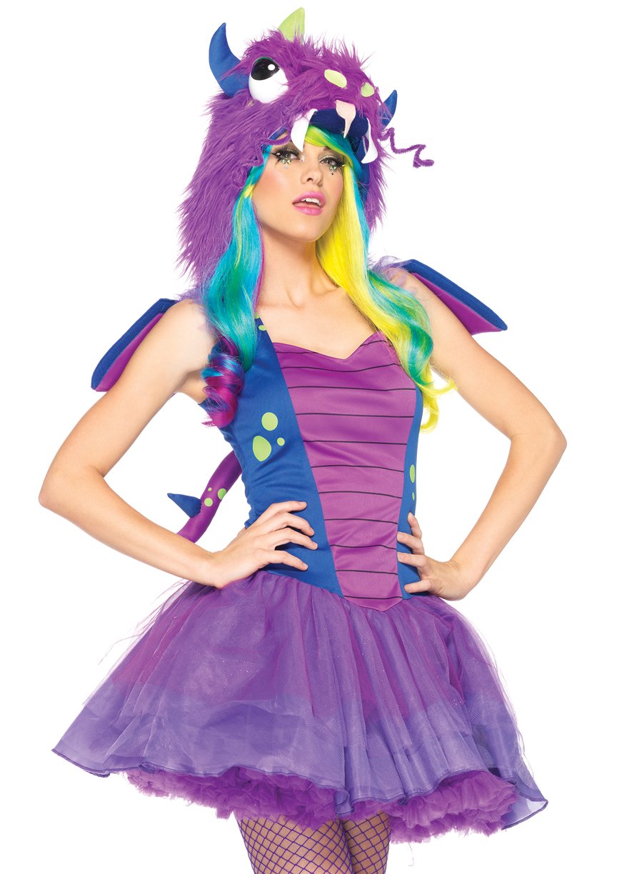 Leg Avenue Women's Darling Dragon Costume - Sexy Halloween Costume for Women, Cosplay Outfit, Fantasy Dress Up Party Wear - Perfect for Halloween, Cosplay Events, Themed Parties & Costume Contests