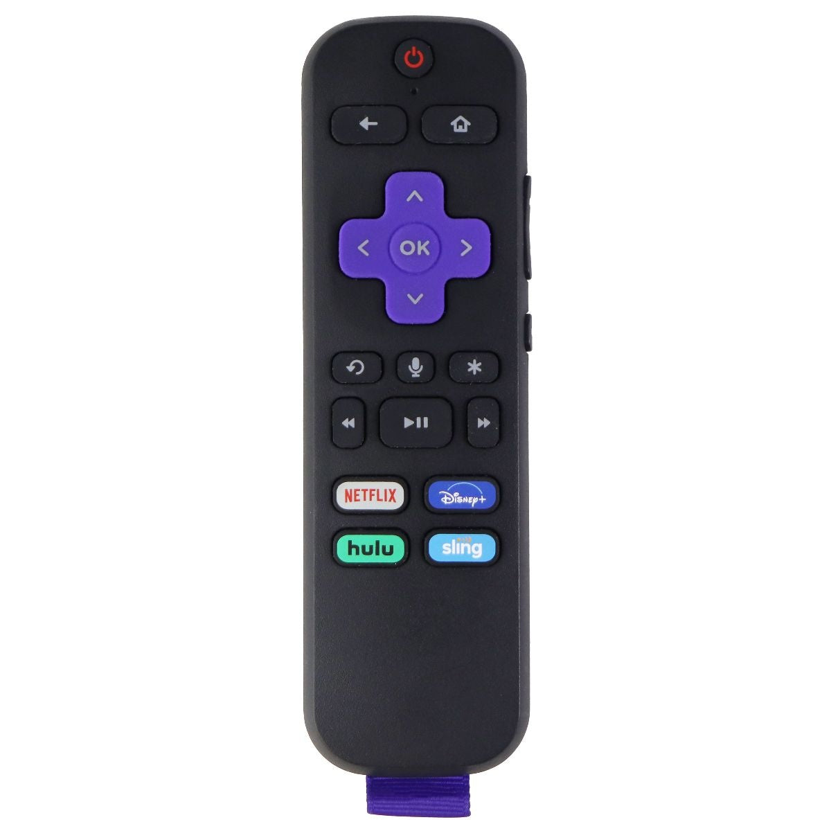 Universal Smart TV Remote Control with Netflix/Disney+/Hulu/Sling Blue Buttons - Compatible with Roku, Fire TV & More (Black) | Perfect for Streaming Movies & Shows in Living Room
