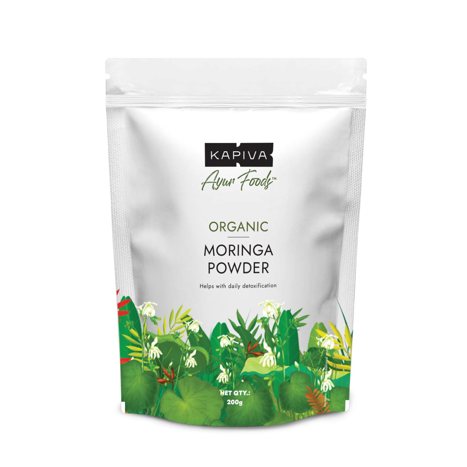 Organic Moringa Powder 200g - USDA Certified, Pure Moringa Leaf Superfood | Natural Energy Boost, Rich in Nutrients & Antioxidants | Perfect for Smoothies, Teas & Daily Wellness Routine