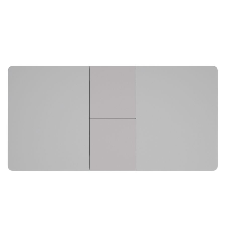 Corvus/Signy 7-Piece Dining Set - Warm Grey Table with Light Grey Chairs for Kitchen, Dining Room, and Small Space