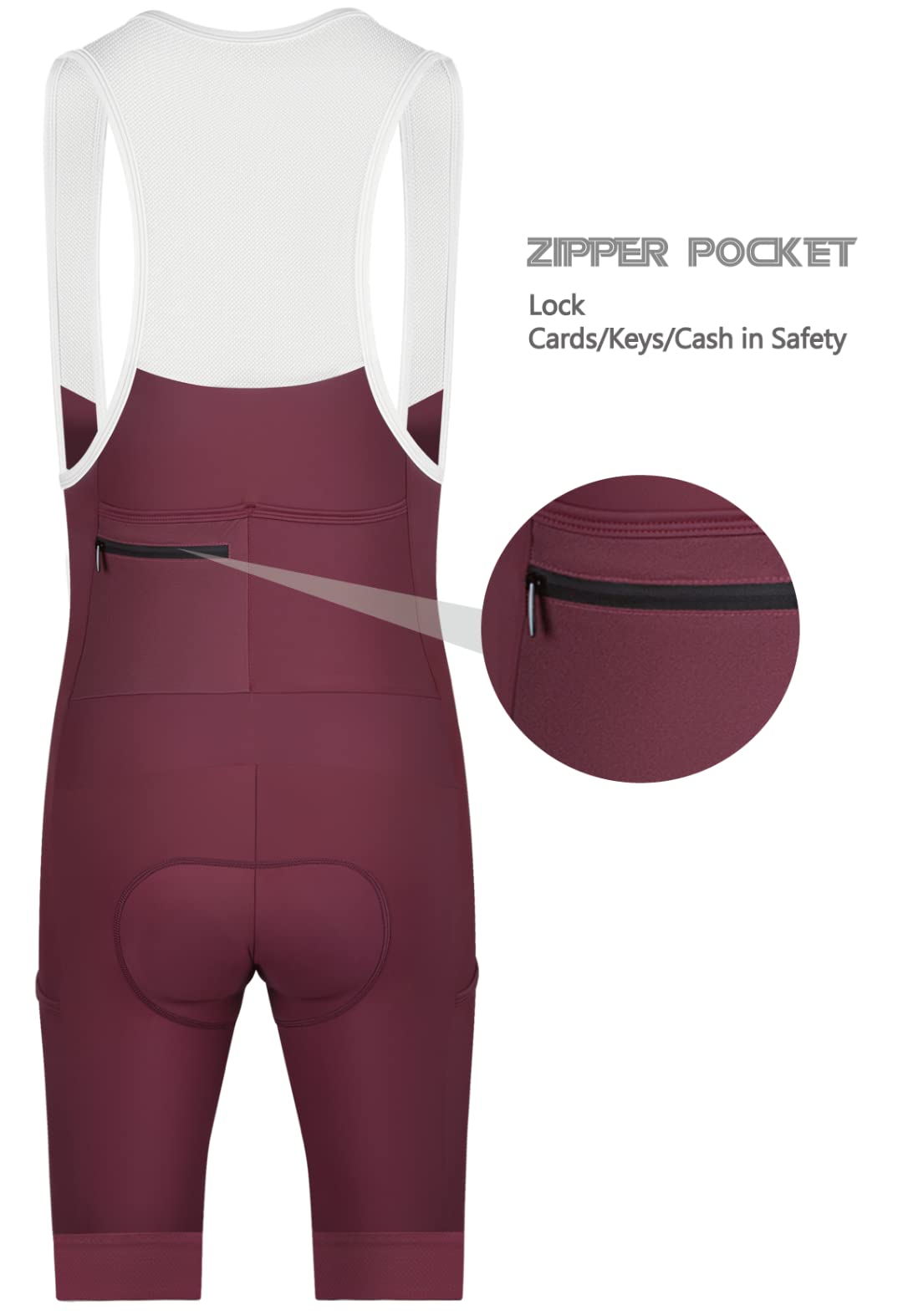 CEROTIPOLAR Men's Cycling Bib Shorts with Long Riding Pad - UPF50+ Sun Protection - Comfortable Bicycle Bibs for Road & Mountain Biking - Perfect for Long Distance Rides and Professional Training