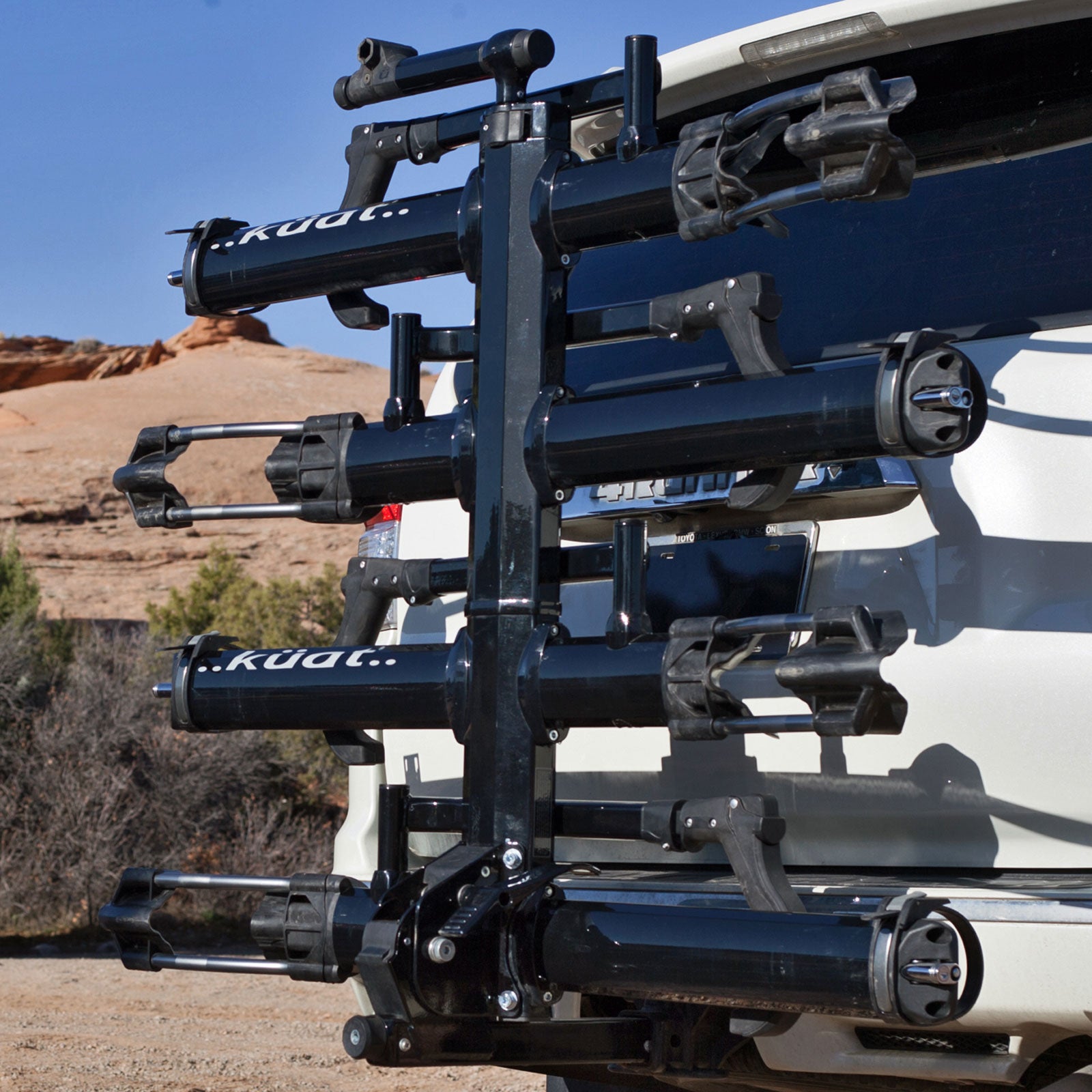 Kuat NV 2.0 Bike Rack with Add On Hitch Mount - Heavy Duty Bicycle Carrier for Cars, SUVs & Trucks | Perfect for Road Trips, Mountain Biking & Outdoor Adventures