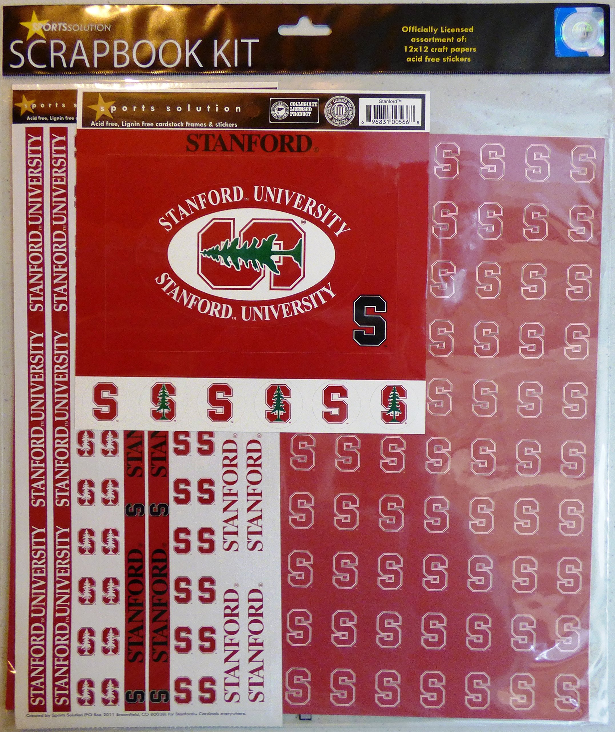 Stanford Cardinal Scrapbook Page Kit - Sports Memorabilia Album Supplies for College Football Fans | Perfect for Game Day Decor, Tailgating Parties & Memory Books