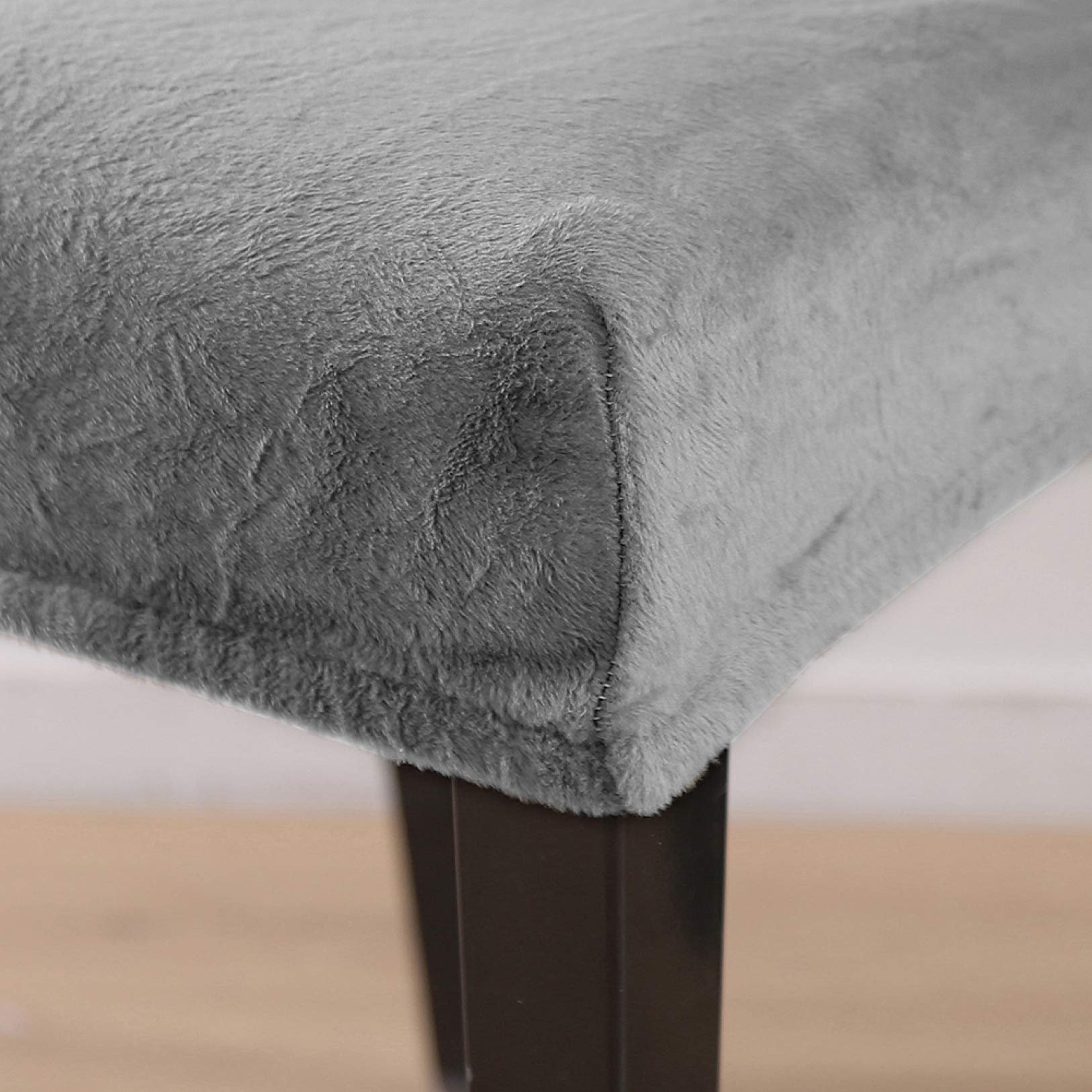 YURASIKU 1PC Soft Plush Universal Chair Cover - Stretchable Furniture Protector Slipcover for Dining Room, Home, Hotel, Kitchen & Banquet - Perfect for Home Decor, Pet Protection & Spill Prevention