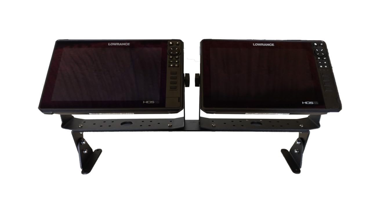 Universal Adjustable Fish Finder Mount for Boats - Compatible with Garmin, Humminbird, Lowrance (Fits 5.5