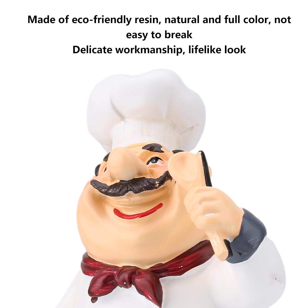 Premium Wal Front Resin Decorative Ornaments - Miniature Chef Figurine for Kitchen Countertop, Table & Restaurant Decor (71110-04) | Perfect for Home, Cafe & Shop Display