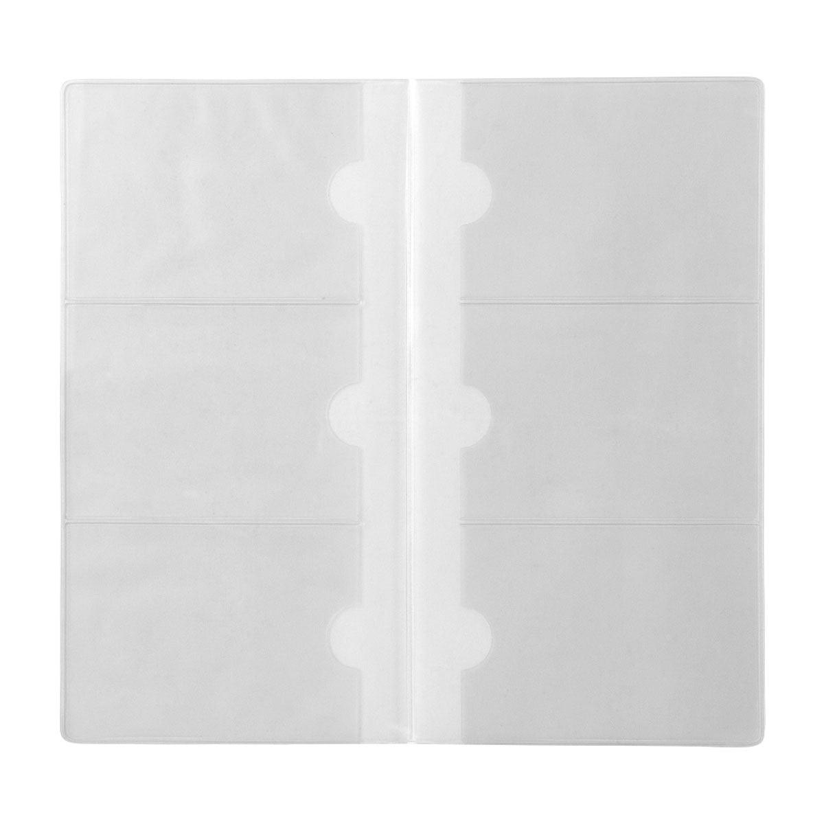 Traveler's Notebook TN R007 Name Card Refill - Premium Leather Card Holder for Business Cards, Contacts & IDs | Perfect for Office, Networking Events & Travel Organization