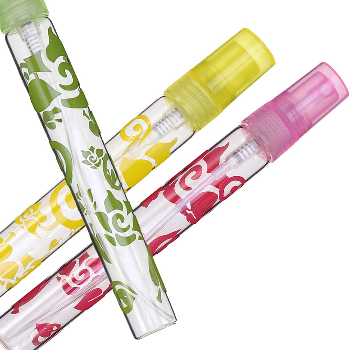 6-Pack 10ml Mini Refillable Spray Bottles - Portable Empty Perfume & Makeup Atomizer Bottles with Glass Tube for Travel, DIY, Skincare, and Cosmetics Storage
