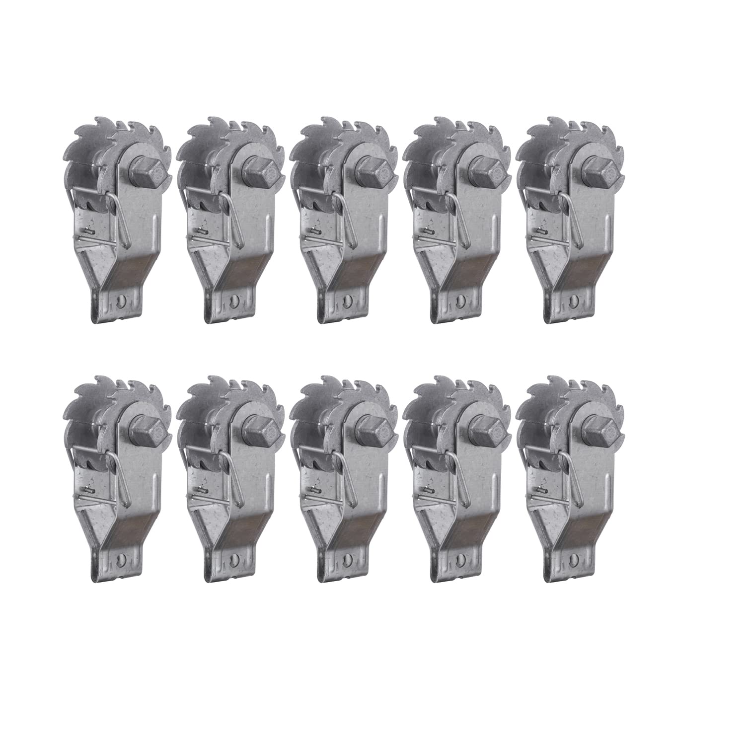 10PCS Heavy Duty Electric Fence Wire Strainer - Inline Wire Tensioner & Ratchet Tightener for Farm Fencing, Livestock Enclosure, and Agricultural Security (Durable Galvanized Steel Construction) - Perfect for DIY Farm Fence Installation, Pasture Maintenance, and Animal Containment