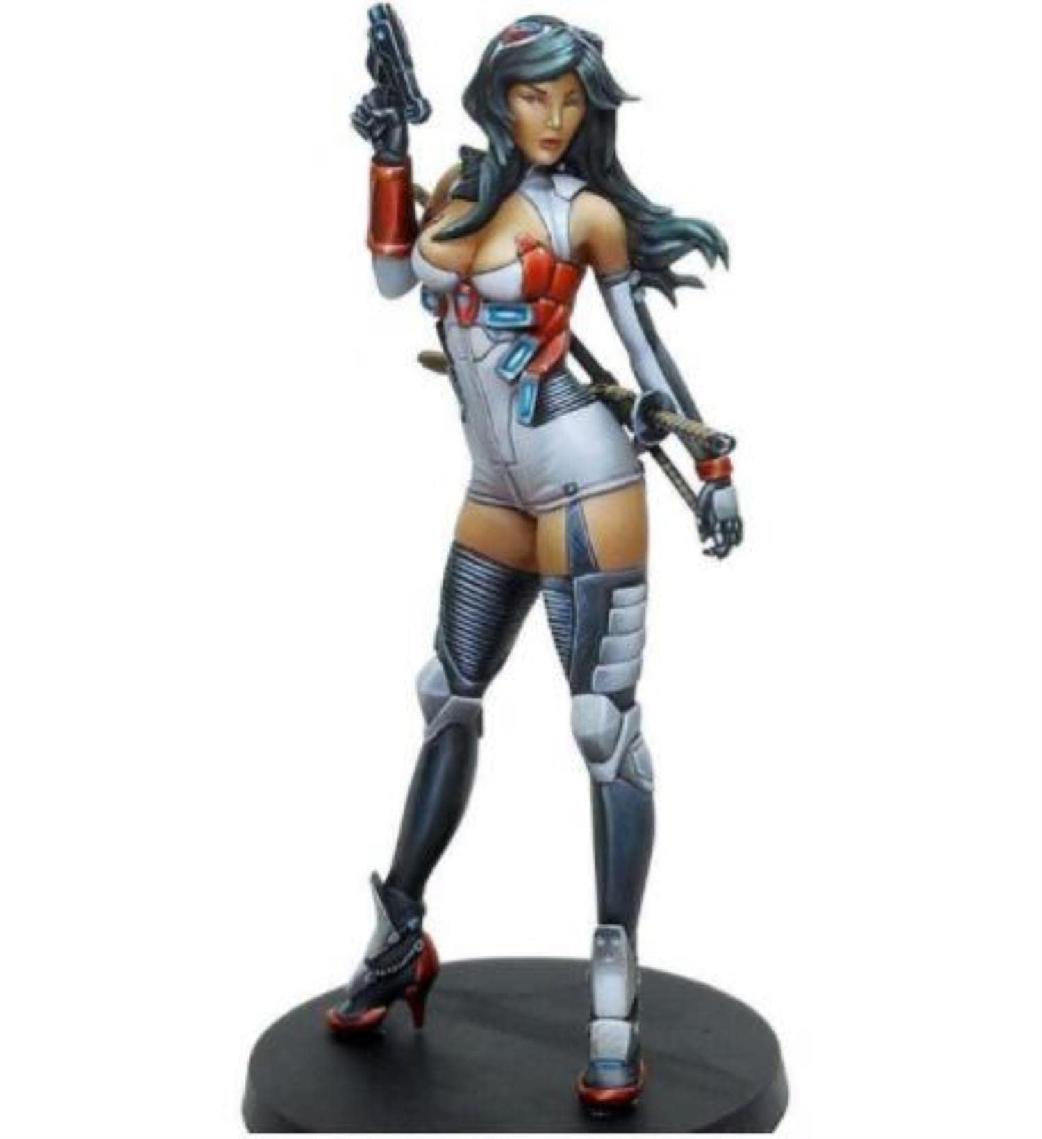 1/24 75mm Pilot Girl Soldier Fantasy Resin Model Kit - Unassembled & Unpainted DIY Figure for Wargaming, Tabletop RPG, and Collectors | Perfect for Custom Painting and Miniature Hobbyists