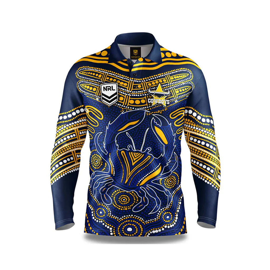 North Queensland Cowboys 'Karumba' Fishing Shirt for Men - Quick-Dry UV Protection Performance Shirt for Fishing, Boating & Outdoor Adventures