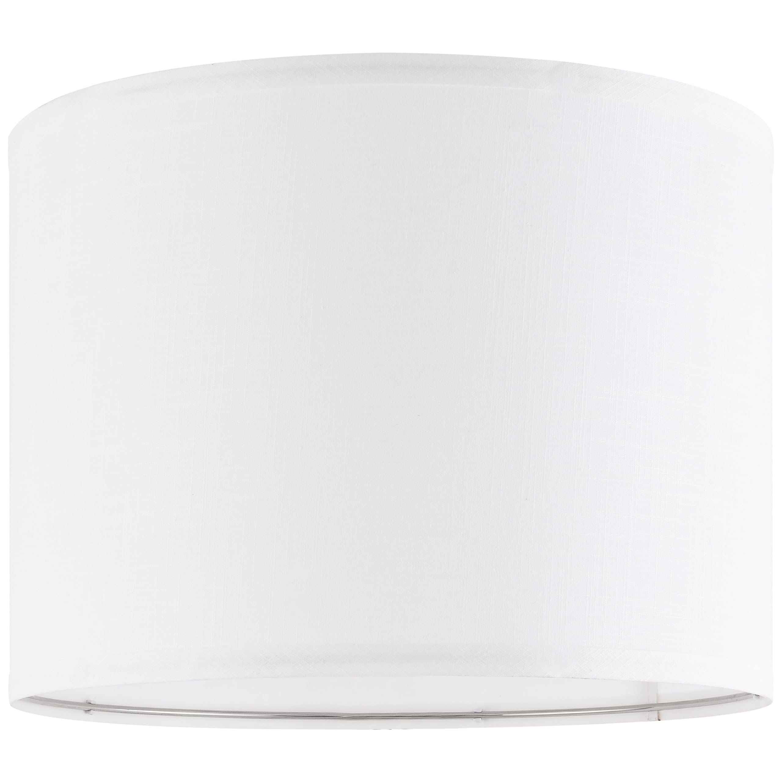 Premium Linen Lamp Shades Set of 2 - White Textured Drum Lamp Shade 13