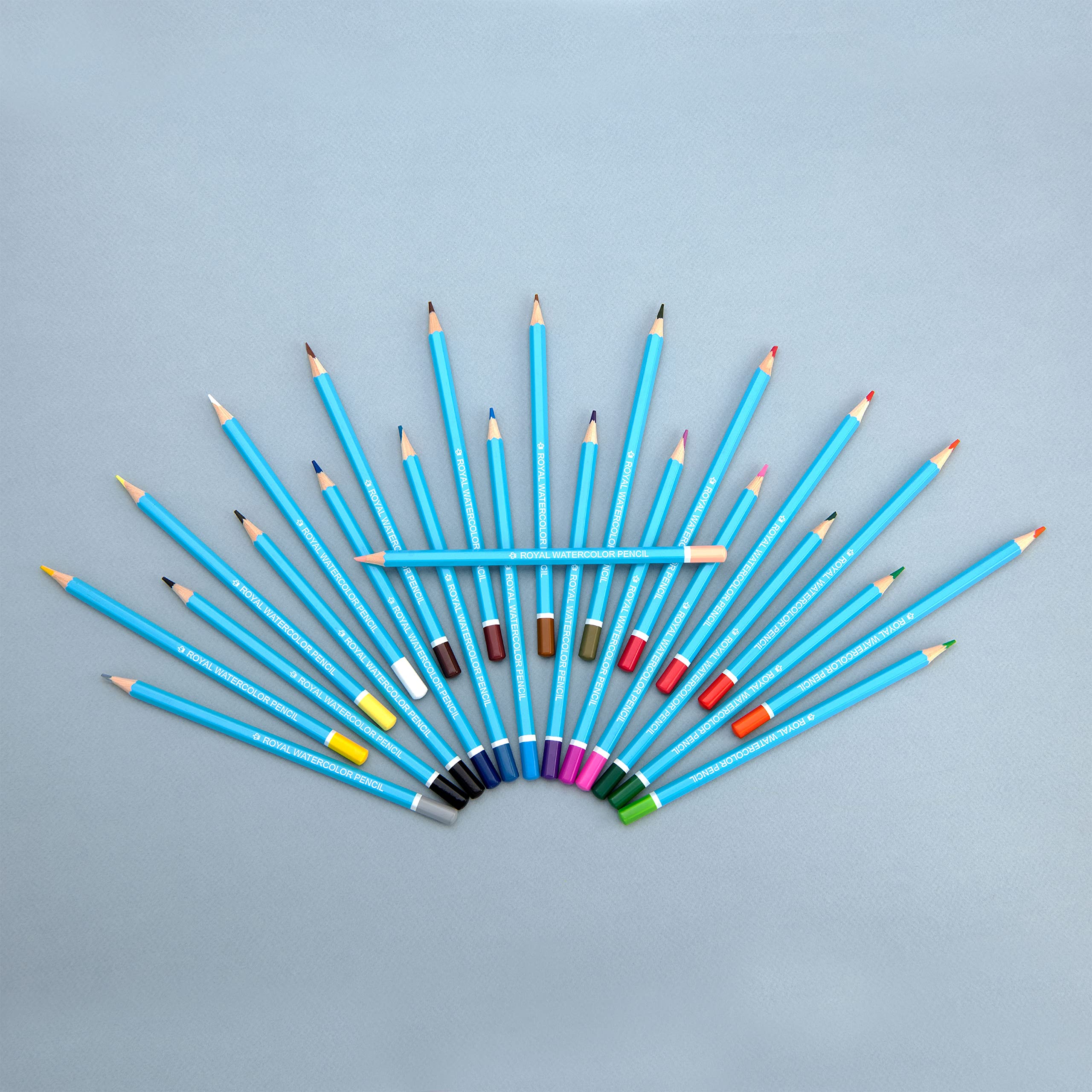 Royal & Langnickel 24-Piece Watercolor Pencils for Artists & Sketching