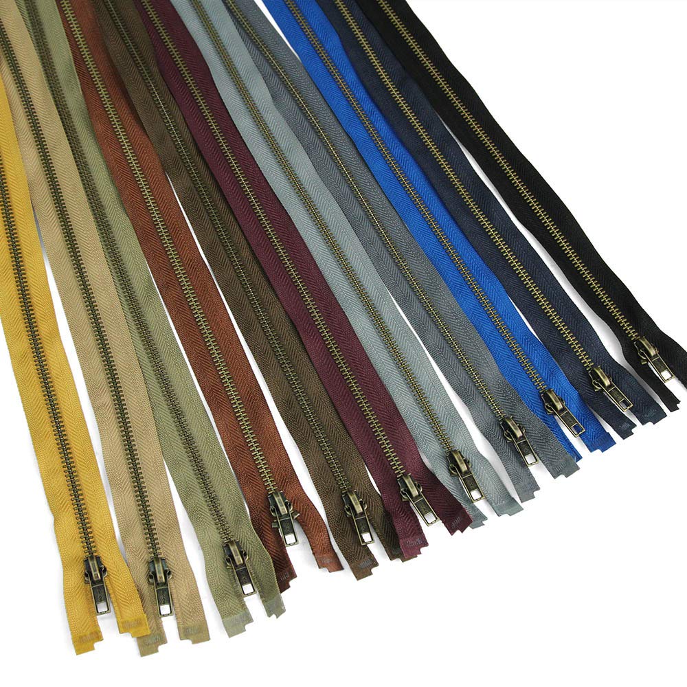 Antique Brass Teeth #5 Open End Zippers - 20