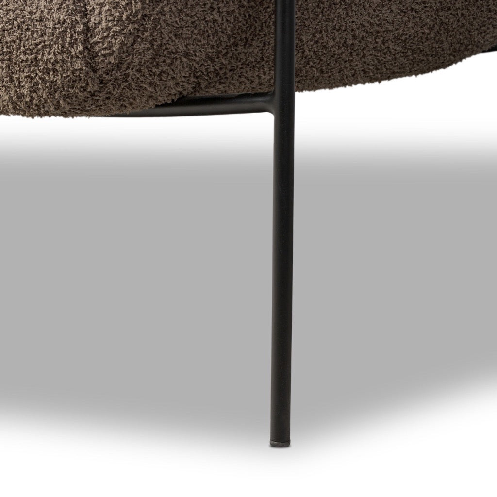 Suerte Chair - Modern Accent Chair with Java Finish for Living Room, Bedroom & Office - Stylish Home Decor & Comfortable Seating Solution